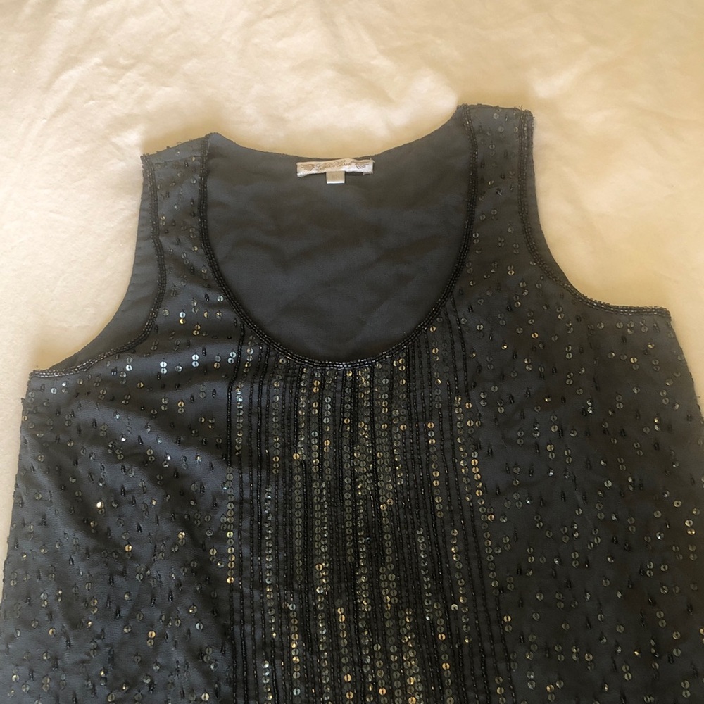 Sequined and beaded dress